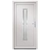 vidaXL Porte d'entr&eacute;e blanc 98x190 cm PVC