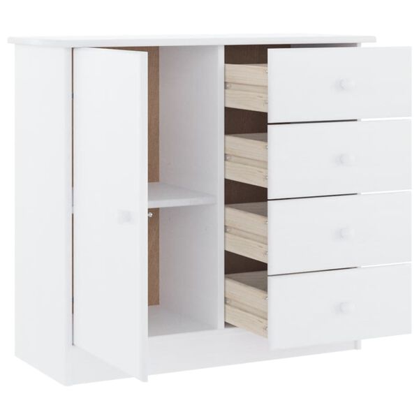 vidaXL Buffet ALTA blanc 77x35x73 cm bois massif de pin