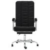 vidaXL Fauteuil inclinable de bureau Noir Similicuir