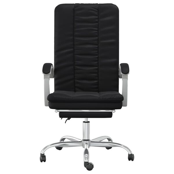vidaXL Fauteuil inclinable de bureau Noir Similicuir