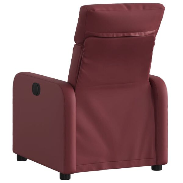 vidaXL Fauteuil inclinable Rouge bordeaux Similicuir