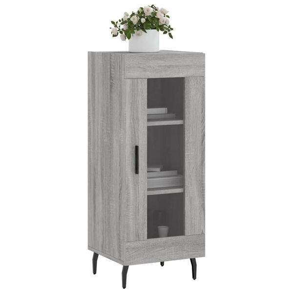 vidaXL Buffet Sonoma gris 34,5x34x90 cm Bois d'ingénierie