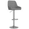 vidaXL Tabourets de bar lot de 2 gris fonc&eacute; tissu