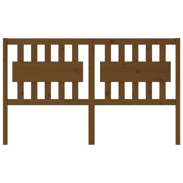 vidaXL Tête de lit Marron miel 155,5x4x100 cm Bois massif de pin