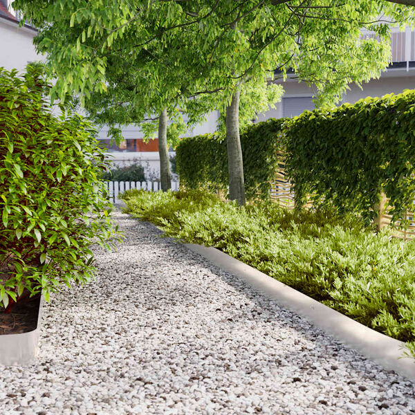 vidaXL Bordures de pelouse 10 pcs 15x103 cm acier inoxydable