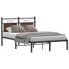vidaXL Cadre de lit sans matelas ch&ecirc;ne marron 120x200 cm