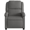 vidaXL Fauteuil inclinable gris cuir v&eacute;ritable