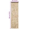 vidaXL Moustiquaire Beige 56x185 cm Chenille
