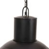 vidaXL Lampe suspendue 25 W Noir Rond 48 cm E27