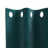 vidaXL Rideaux occultants 2 pcs Vert fonc&eacute; 140 x 140 cm Velours