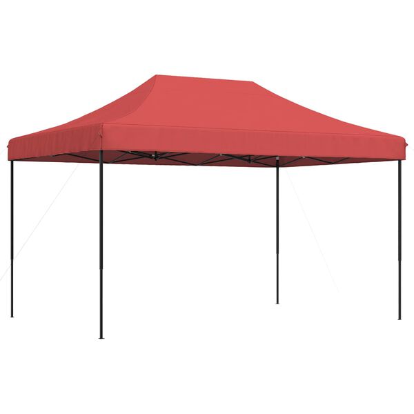 vidaXL Tente de r&eacute;ception pliable escamotable bordeaux 440x292x315 cm