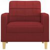 vidaXL Fauteuil Rouge bordeaux 60 cm Tissu