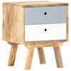 vidaXL Table de chevet 40 x 35 x 50 cm Bois de manguier solide