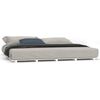 vidaXL Cadre de lit sans matelas blanc 160x200 cm bois de pin massif