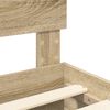 vidaXL Cadre de lit Ch&ecirc;ne Sonoma 140 x 190 cm Bois d'ing&eacute;nierie