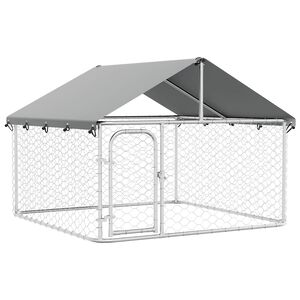 vidaXL Chenil ext&eacute;rieur avec toit 200x200x150 cm