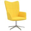 vidaXL Chaise de relaxation Jaune moutarde Tissu