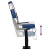 vidaXL Si&egrave;ges bateau lot de 2 pi&eacute;destal hauteur r&eacute;glable pivotant 360&deg;