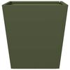 vidaXL Jardinières 2 pcs vert olive 40x40x40 cm acier