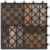 vidaXL Carreaux de terrasse 10pcs D&eacute;lavage gris 30x30 cm Acacia solide