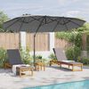 vidaXL Parasol cantilever de jardin Anthracite 372 x 198 x 243 cm