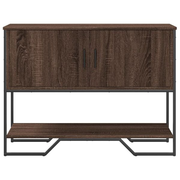 vidaXL Table console chêne marron 100x35x74,5 cm bois d'ingénierie