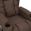 vidaXL Fauteuil de massage Taupe Tissu