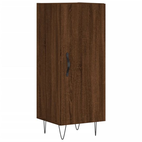 vidaXL Buffet Chêne marron 34,5x34x90 cm Bois d'ingénierie