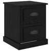 vidaXL Cabinet de chevet Ch&ecirc;ne noir 39 x 39 x 47.5 cm
