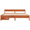 vidaXL Cadre de lit sans matelas cire marron 180x200cm bois pin massif