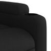 vidaXL Fauteuil inclinable Noir Tissu
