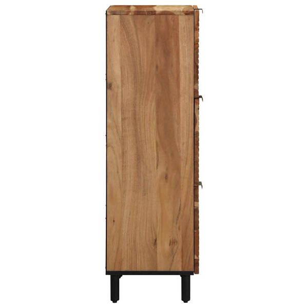 vidaXL Haut Armoire Naturel 40 x 33,5 x 110 cm Bois d'Acacia Massif