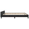 vidaXL Cadre de lit sans matelas noir 160x200 cm velours