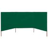 vidaXL Paravent 3 panneaux Tissu 400 x 80 cm Vert