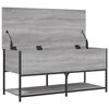 vidaXL Banc de rangement sonoma gris 100x42,5x47 cm bois d'ing&eacute;nierie