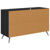 vidaXL Buffet Ch&ecirc;ne noir 100 x 36 x 60 cm Bois d'ing&eacute;nierie
