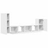 vidaXL Ensemble de meubles TV 4 pcs Blanc Bois d'ingénierie