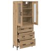 vidaXL Haut Armoire 2 pcs Ch&ecirc;ne artisanal Bois d'ing&eacute;nierie