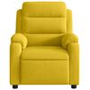 vidaXL Fauteuil de massage inclinable jaune velours
