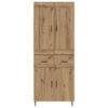 vidaXL Haut Armoire 2 pcs Ch&ecirc;ne artisanal Bois d'ing&eacute;nierie