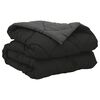 vidaXL Duvet d'&eacute;t&eacute; simple Noir et anthracite 200 x 140 cm Microfibre