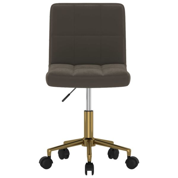 vidaXL Chaises pivotantes &agrave; manger lot de 6 gris fonc&eacute; velours