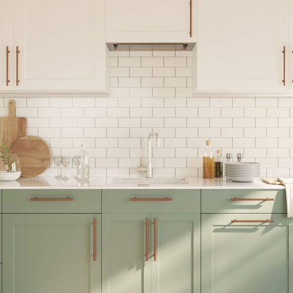 vidaXL Poign&eacute;es d'armoire 20 pcs bronze 192 mm acier inoxydable