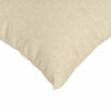vidaXL Coussins de canap&eacute; 2 pcs Cr&egrave;me 60 x 40 cm tissu
