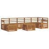 vidaXL Ensemble de canap&eacute;s d'ext&eacute;rieur 8 pcs Naturel