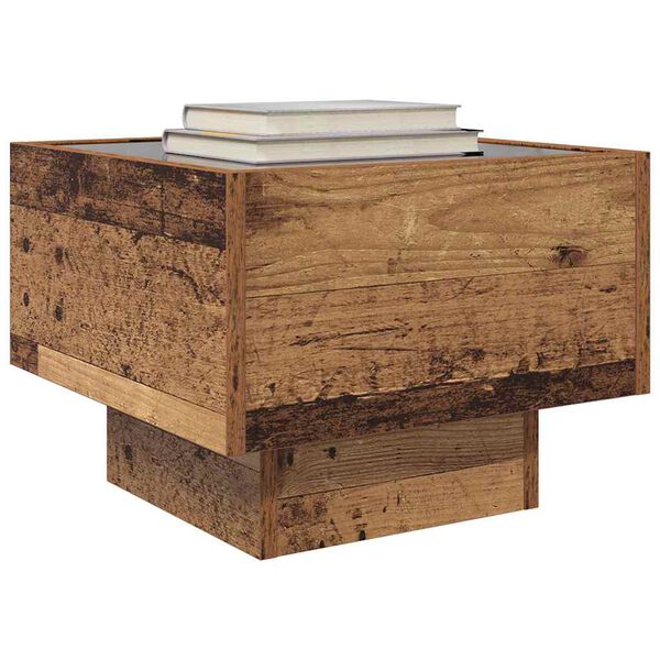 vidaXL Table basse Bois ancien 40 x 40 x 30 cm Bois d'ing&eacute;nierie