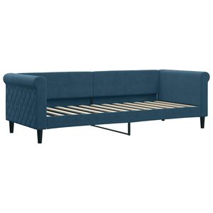 vidaXL Lit de repos sans matelas bleu 80x200 cm velours