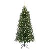 vidaXL Sapin de No&euml;l artificiel avec 300 LED Vert 180 cm PE et PVC