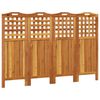 vidaXL Cloison de s&eacute;paration 4 panneaux 162x2x115 cm Bois d'acacia