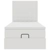 vidaXL Lit ottoman avec matelas blanc 80x200 cm similicuir